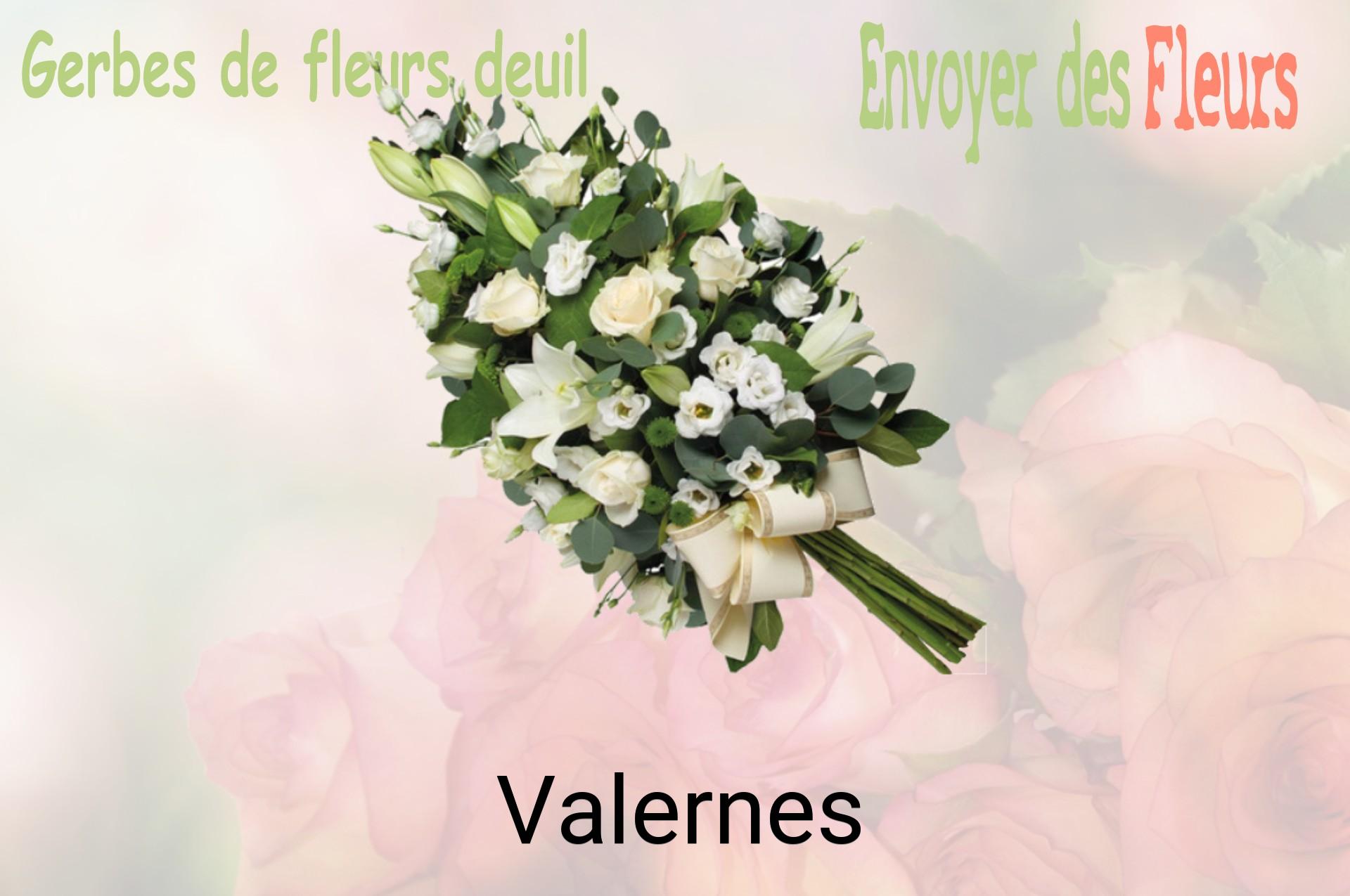 Gerbe de fleurs de deuil livrée à Valernes